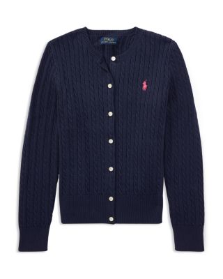 Girls' Cable-Knit Cardigan - Big Kid