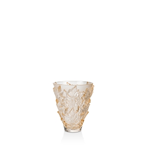 Shop Lalique Champs-elysees Small Vase, Gold Luster