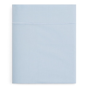 Anne De Solene Vexin Flat Sheet, Full/queen In Azur Blue