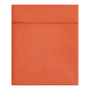 Anne De Solene Vexin Flat Sheet, Full/queen In Epices Orange