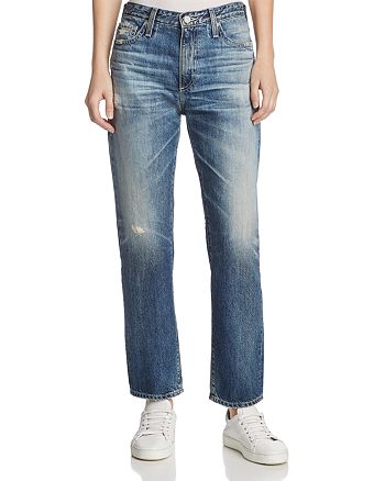 Ag Isabelle Straight Leg Jeans In 23 Years Wind Worn Bloomingdale S