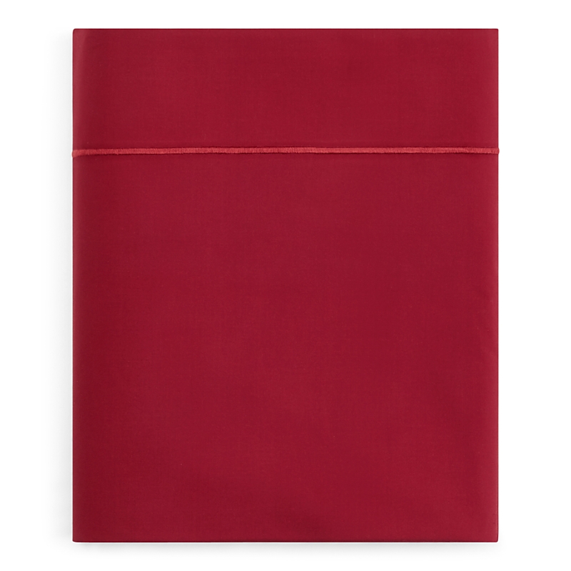 Anne De Solene Vexin Flat Sheet, Full/queen In Bourgogne