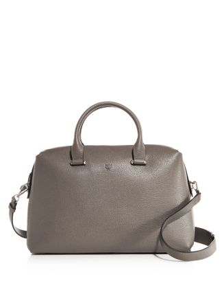 MCM Ella Boston Large Leather Satchel | Bloomingdale's