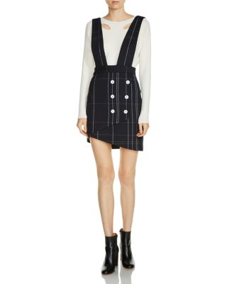 Maje Jola Plaid Skirt with Straps Bloomingdale's