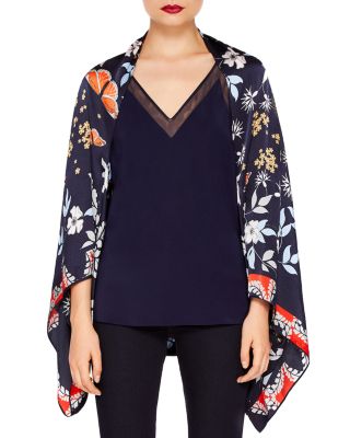 ted baker cape silk