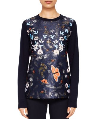 Ted Baker Khlo Kyoto Gardens Jacquard Sweater | Bloomingdale's