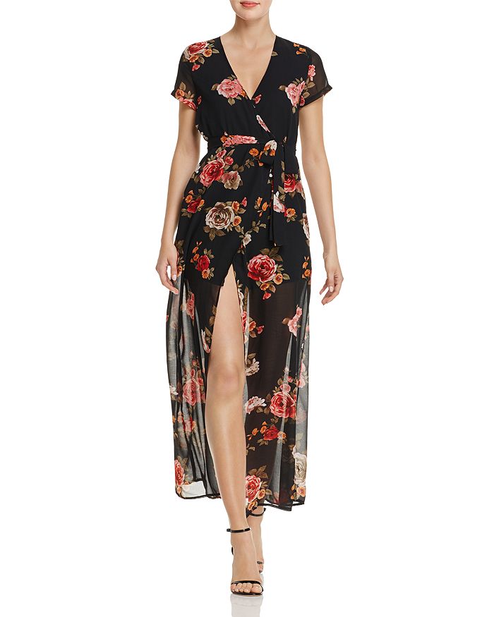 Olivaceous wrap dress discount