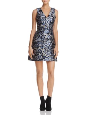 slim fit dress slacks alice & olivia Red Fit & Flare Mini Dress Size 8 – alineconsignment main image 0