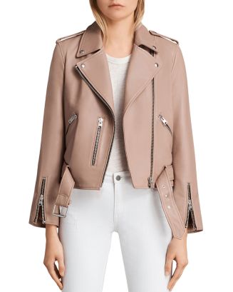 ALLSAINTS Balfern Leather Biker Jacket | Bloomingdale's