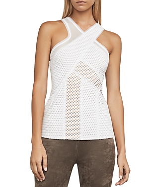 Bcbgmaxazria Katlin Mesh Top at Bloomingdale's