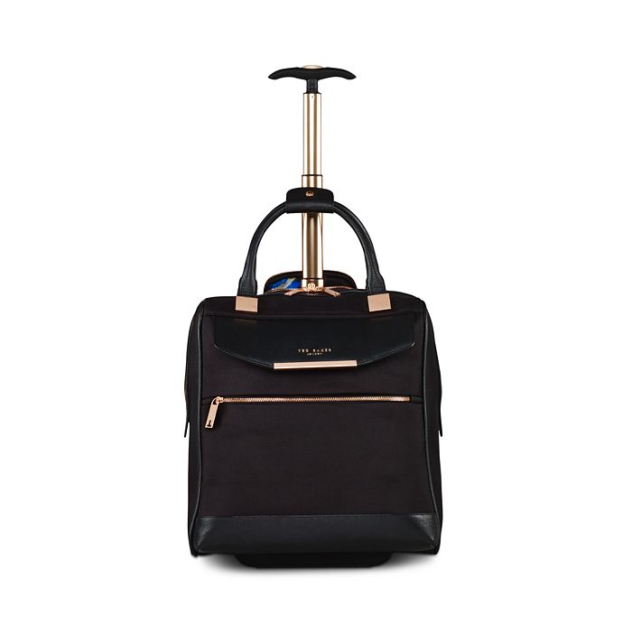 Ted Baker Albany 2 Wheeled Business Trolley In Black