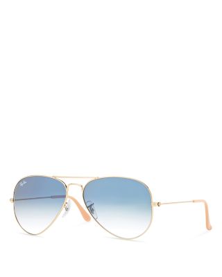  Classic Aviator Sunglasses, 55mm