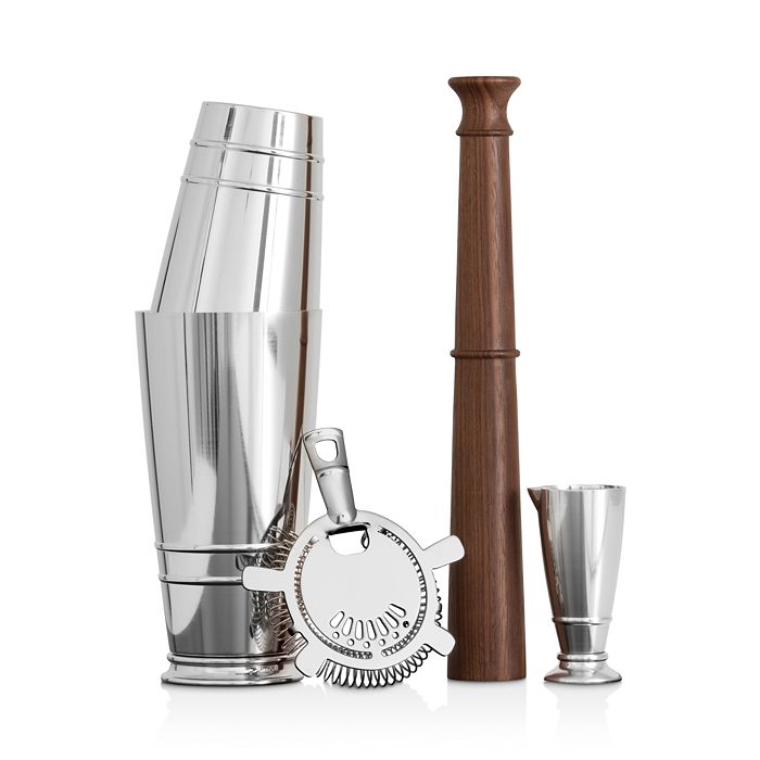 Crafthouse By Fortessa Crafthouse 4-piece Shaker Set In Silver