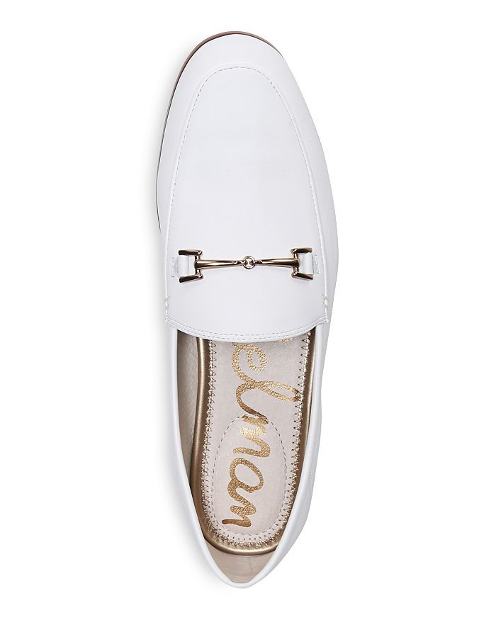 Shop Sam Edelman Women's Loraine Loafers In White Leather