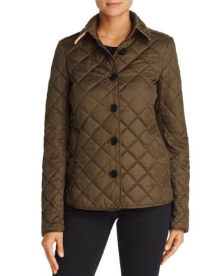 burberry olive quilted jacket