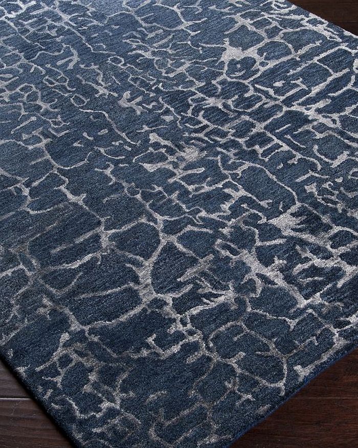 Surya Banshee Area Rug, 5' X 8' In Navy/denim