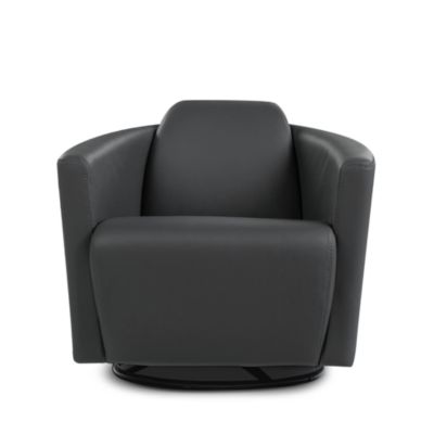 Hollister Leather Swivel Chair