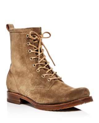 womens suede combat boots