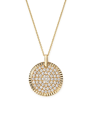 Bloomingdale's Diamond Medallion Pendant Necklace in 14K Yellow Gold, 1.75 ct. t.w. - 100% Exclusive