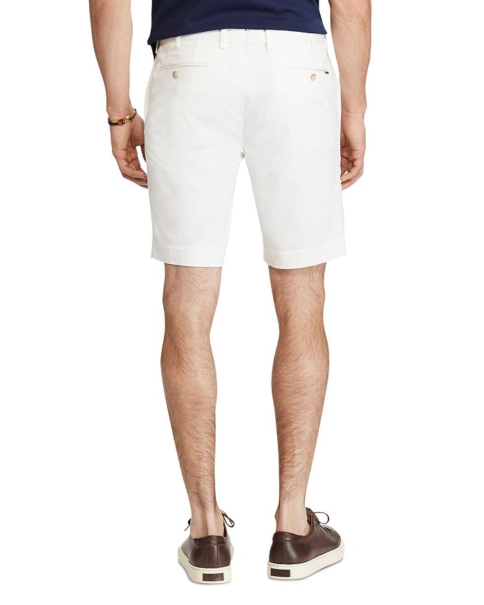 Polo Ralph Lauren White Cotton Twill Bermuda Shorts In White