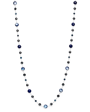 Ippolita Sterling Silver Lollipop Lapis Doublet, London Blue Topaz & Hematite Necklace in Eclipse, 3