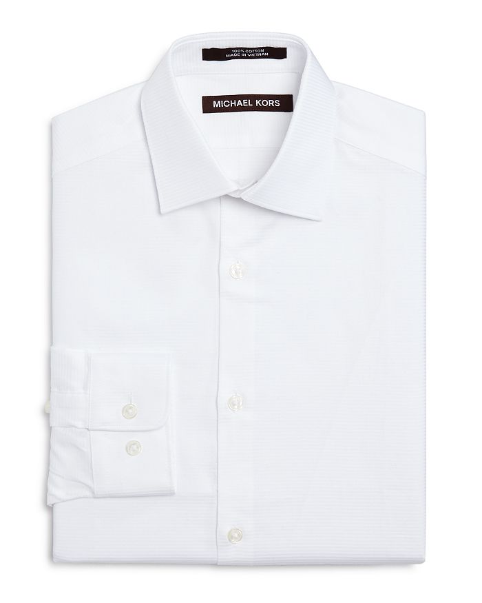 Michael Kors Boys' Tonal Stripe Dress Shirt - Big Kid | Bloomingdale's