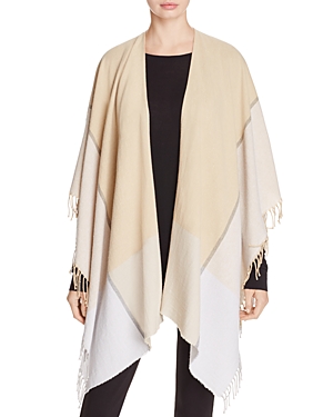 Eileen Fisher Plaid Fringe Serape at Bloomingdale's