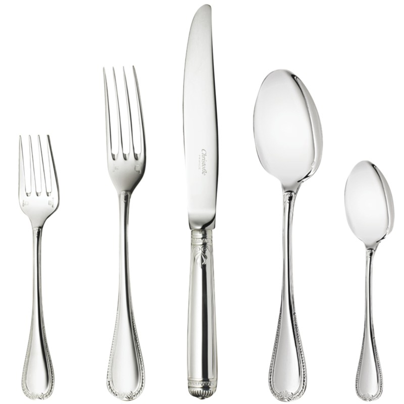 Christofle Malmaison Silverplate 5-Piece Place Setting