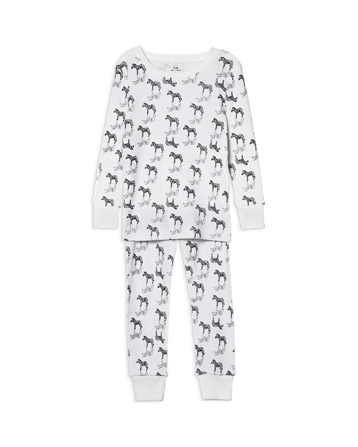 Aden And Anais Unisex Zebra-print Pajama Set - Baby In Zebra Noir