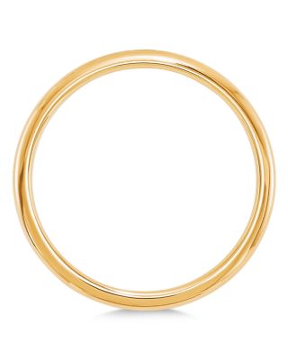 Men's 2mm Comfort Fit Band Ring in 14K Yellow Gold 