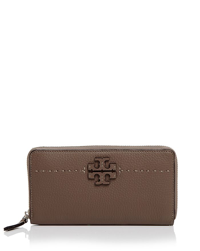 Tory Burch McGraw Zip Leather Continental Wallet | Bloomingdale's