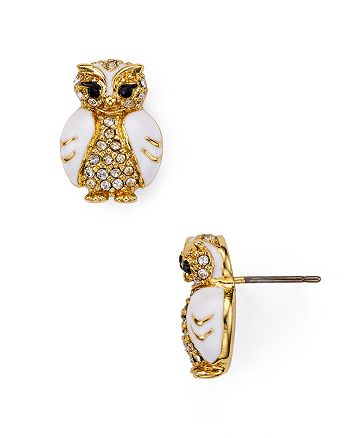 kate spade new york Owl Stud Earrings | Bloomingdale's