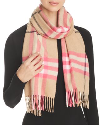 burberry giant check cashmere scarf