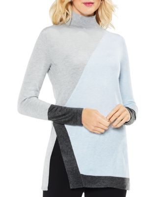 VINCE CAMUTO Color-Block Tunic Sweater 