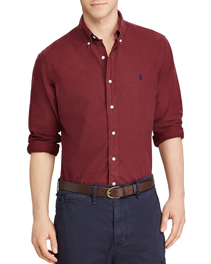 Polo Ralph Lauren Oxford Long Sleeve Button-Down Standard Fit Shirt ...