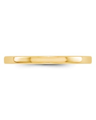 Men's 2mm Lightweight Flat Band in 14K Yellow Gold 