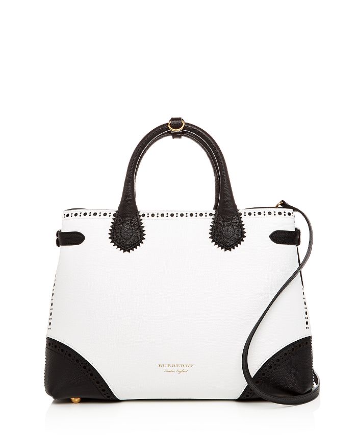 Burberry Banner Brogue Medium Leather Tote Bloomingdale s