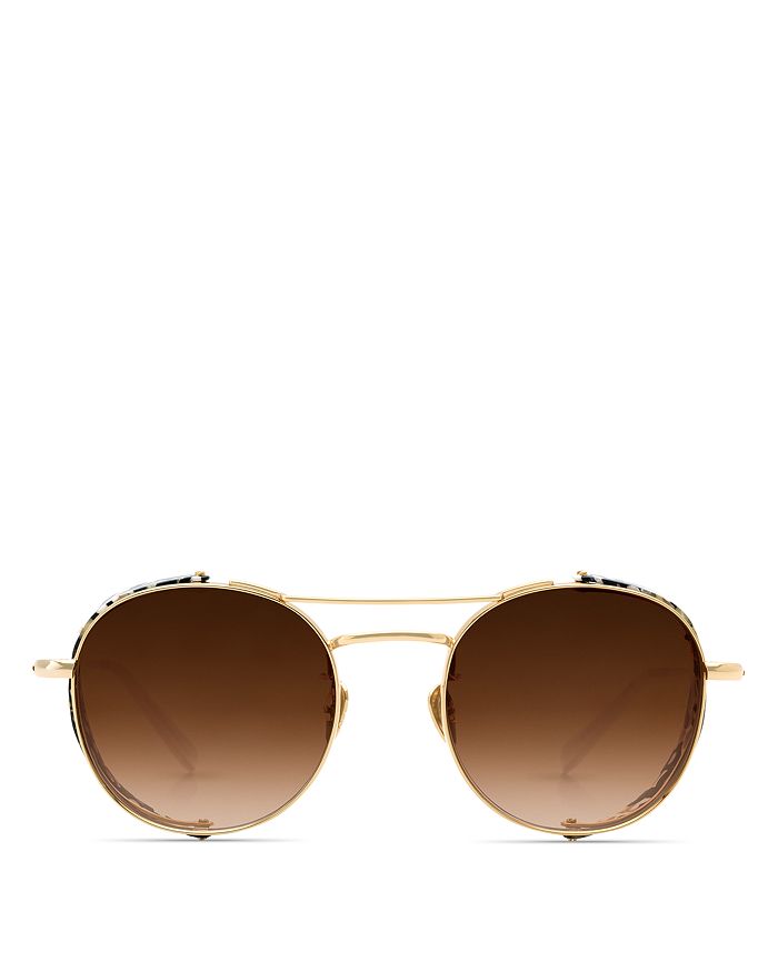 Krewe Women's Orleans Blinker 24K Gradient Round Sunglasses, 50mm