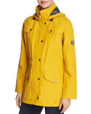 barbour yellow rain jacket