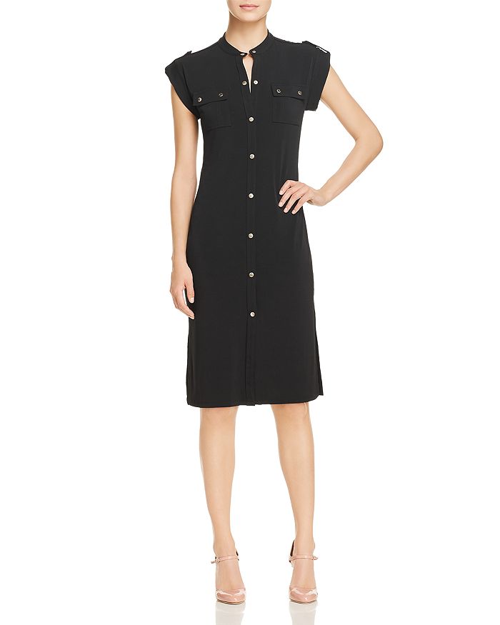 Warehouse snap sales front pocket dress