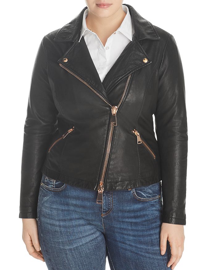 Ashley graham leather jacket hotsell