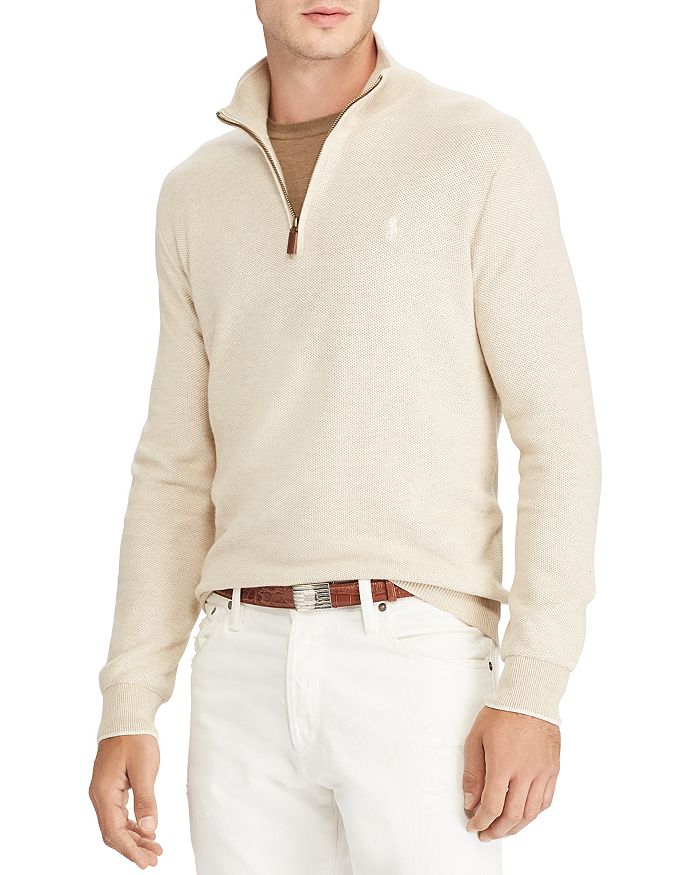 Polo Ralph Lauren Half-Zip Cotton Sweater | Bloomingdale's