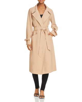 lightweight belted trench coat