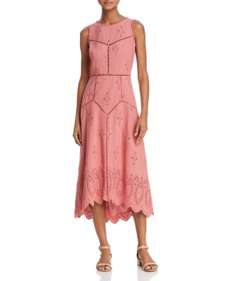 Joie Halone Eyelet Midi Dress Bloomingdale s