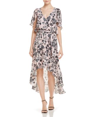 Parker - Demi Floral High/Low Silk Dress