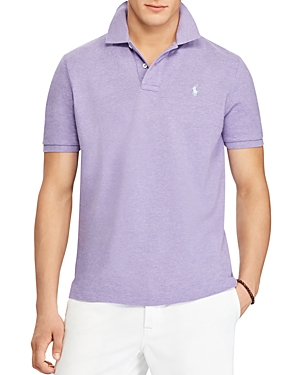 Polo Ralph Lauren Men's Custom Slim-fit Cotton Mesh Polo Shirt In Purple