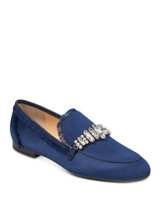 IVANKA TRUMP - Women's Weven Embellished Satin Loafers