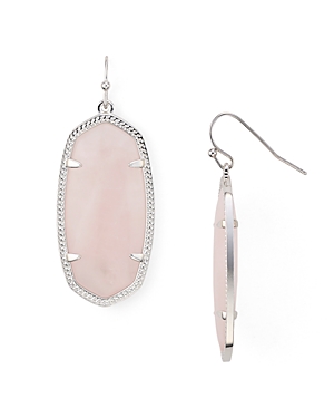 Kendra Scott Signature Elle Drop Earrings In Silver/light Pink