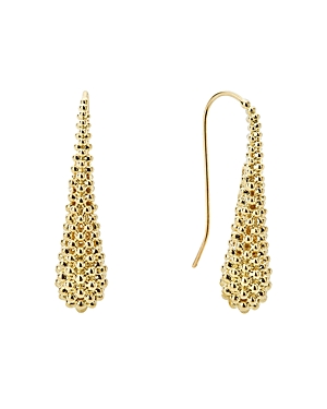 Lagos Caviar Gold Collection 18K Gold Drop Earrings
