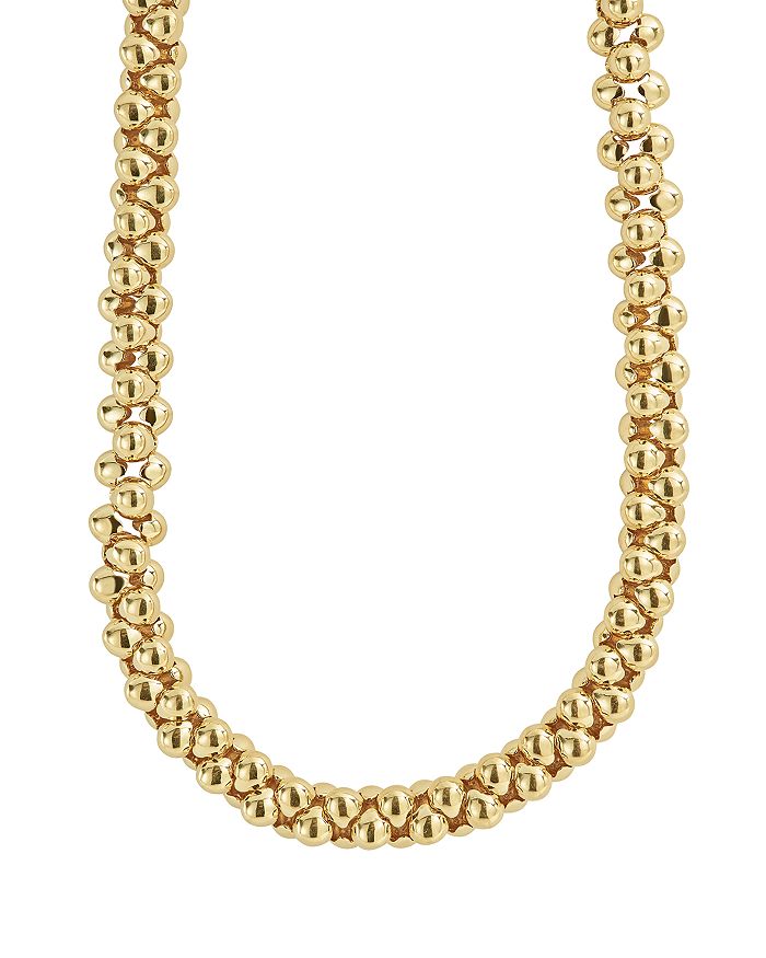 LAGOS CAVIAR GOLD COLLECTION 18K GOLD BEADED NECKLACE, 17,04-10422-18